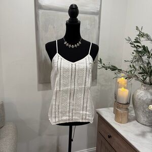 Riva White Lace Cami Top